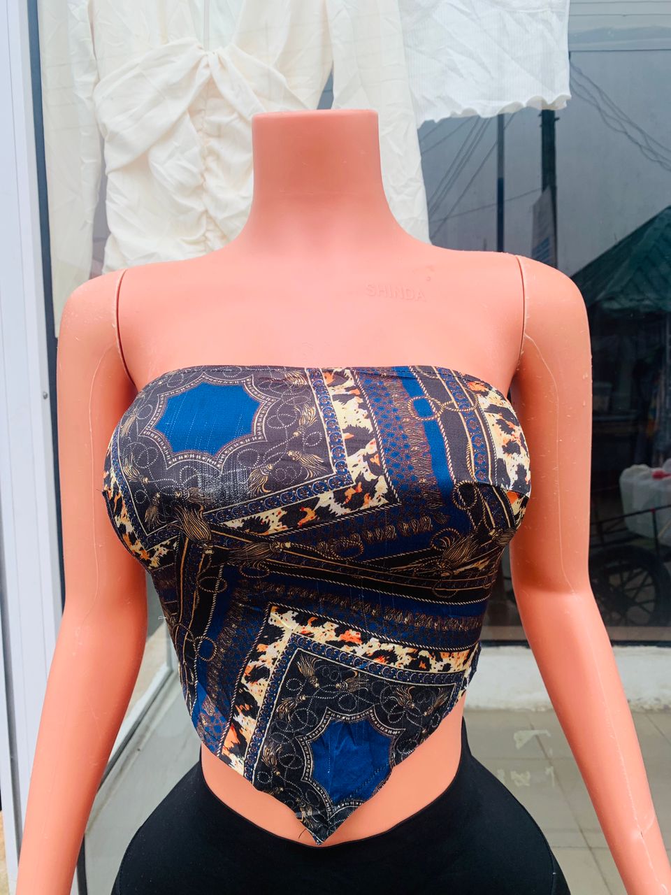 Satin Bandanna tube top